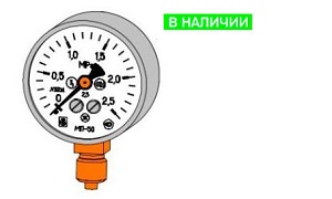 Манометр МП50М-16,0 МПа с поверкой